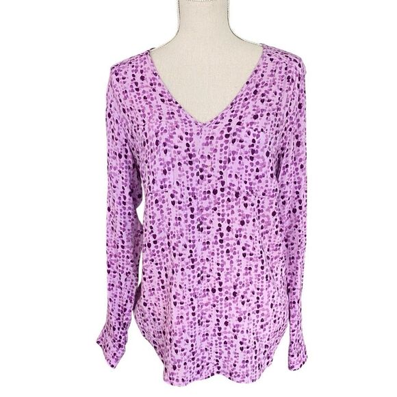 Women's Eddie Bauer Pink Blouse Top Size Medium - Picture 1 of 6